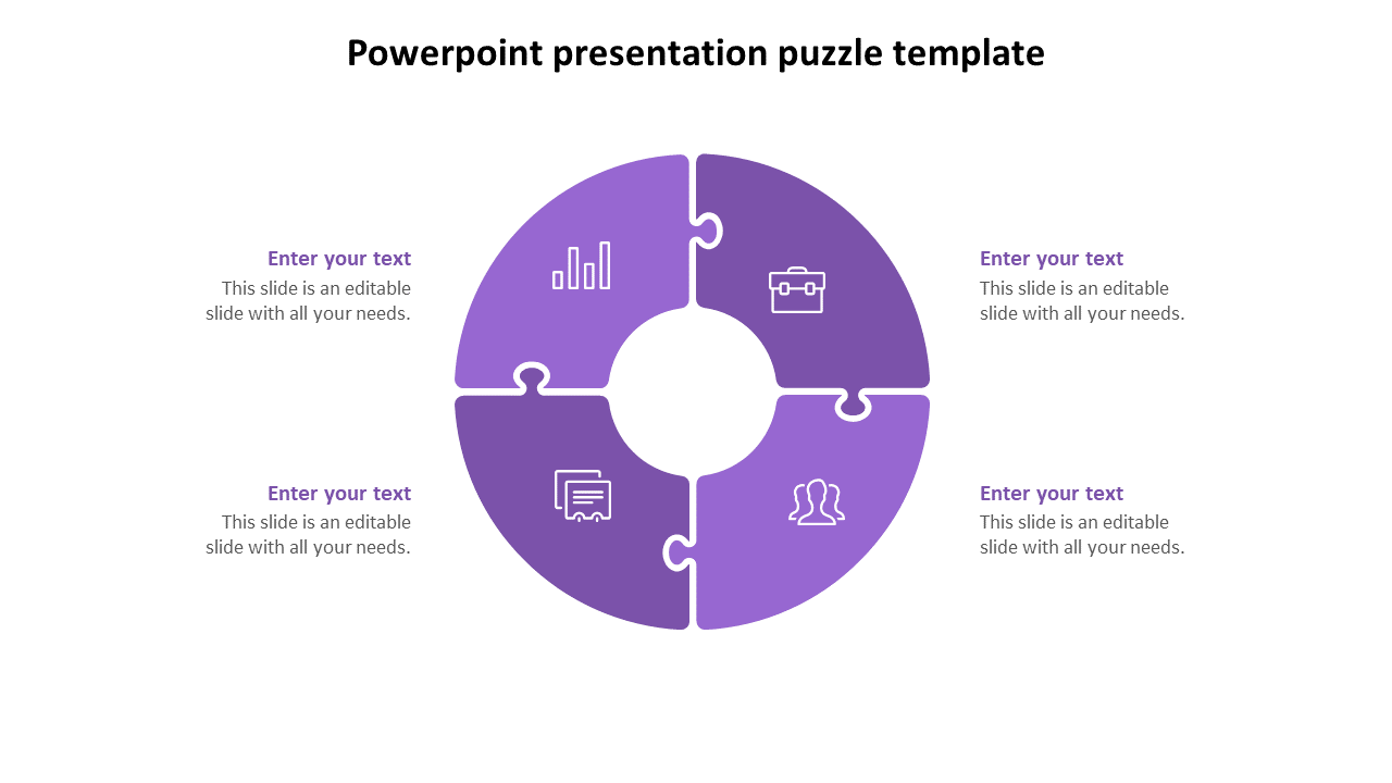 Free - Amazing PowerPoint Presentation Puzzle Template